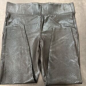 Torrid Metallic Snake Print Leggings